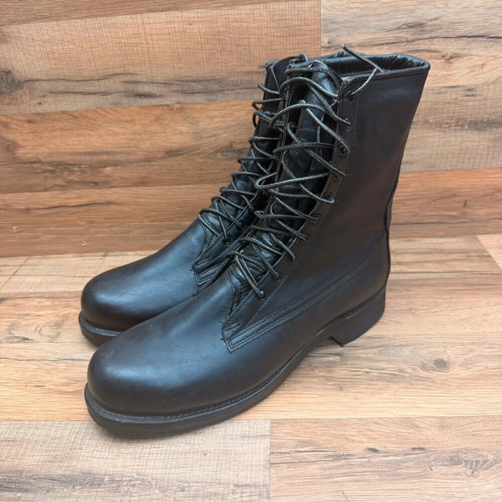 Vintage Biltrite Addison boot men size 10E Black Leather Combat Military